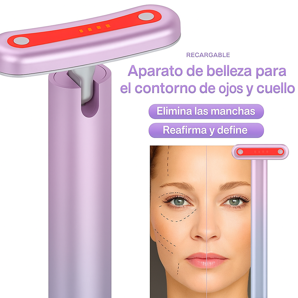 ReviSkin™ - Masajeador Facial con luz roja LED
